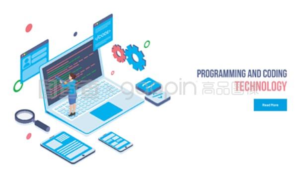 網(wǎng)頁開發(fā)者在筆記本電腦上用智能手機(jī)演示